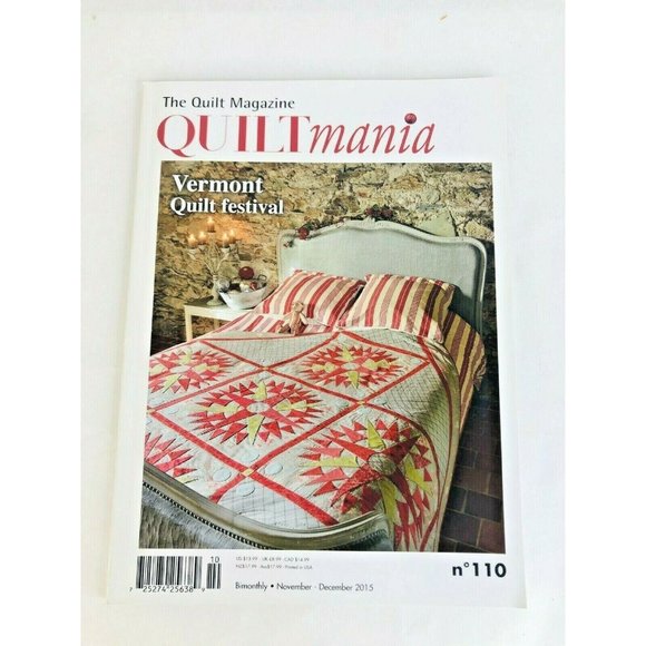 Quiltmania The Quilt Magazine Nov Dec 2015 Number 110 Mystery Quilt Block 6 - Picture 1 of 12
